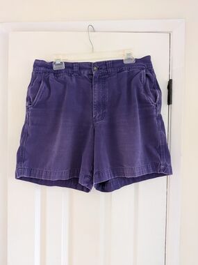 Patagonia Women's Purple 100% Cotton Shorts Size 36 Vintage Hiking Outdoor